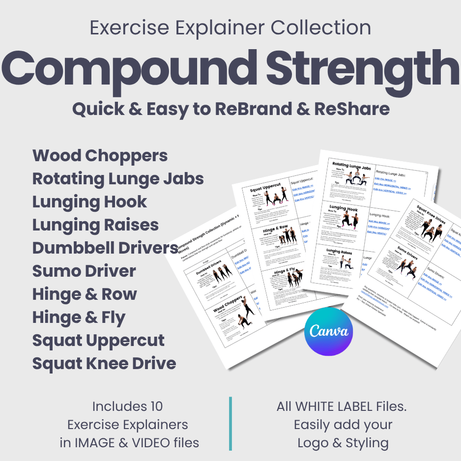 White Label Exercise Explainer Collection: Compound Strength