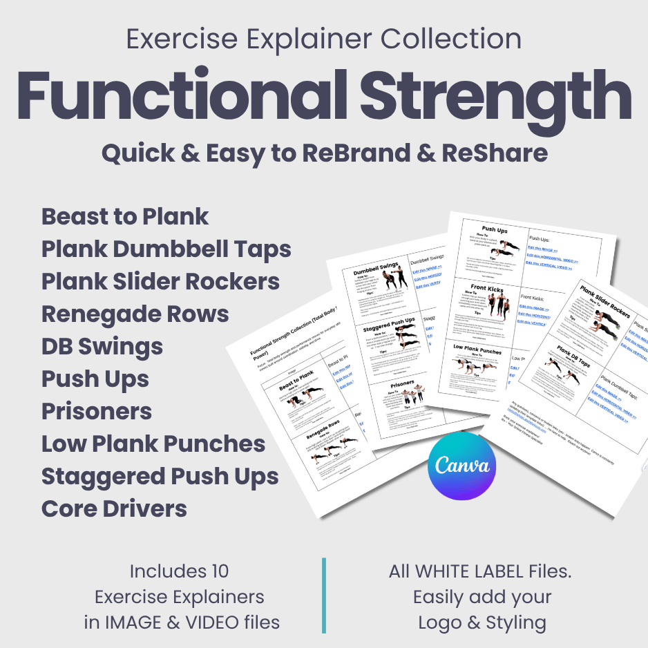 white label exercise explainer: Functional strength