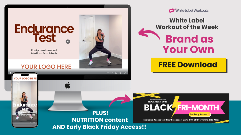 white label workouts updates for Nov 4, 2025