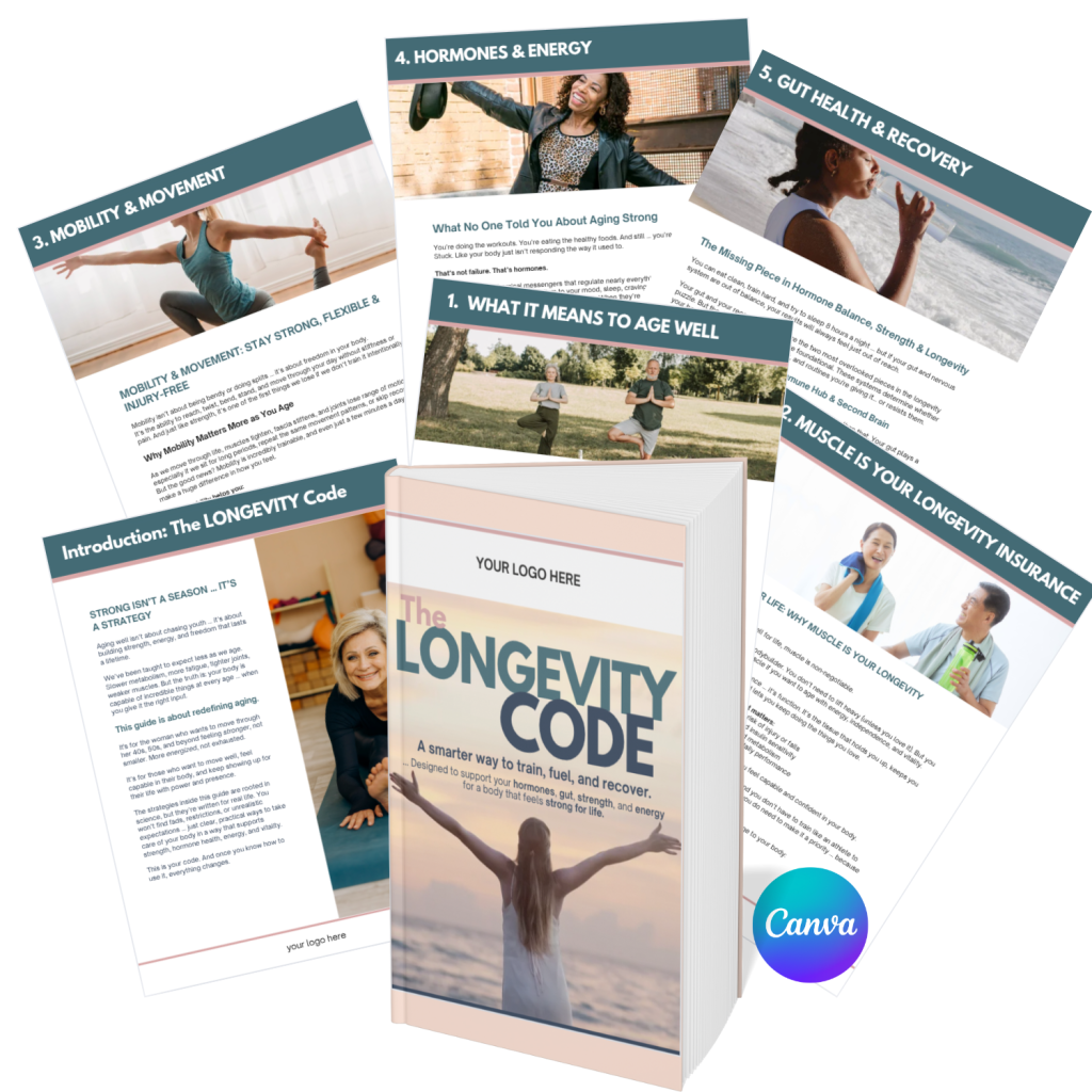 White Label Workouts: The LONGEVITY Code eBook - done for you coach resource .. and today's FREEBIE in our FITmas promo!