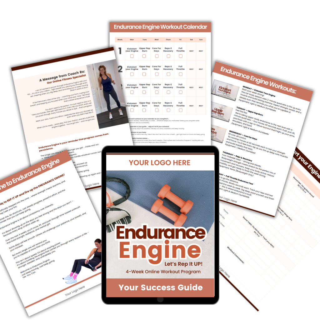 White label Workout Program:  Endurance Engine