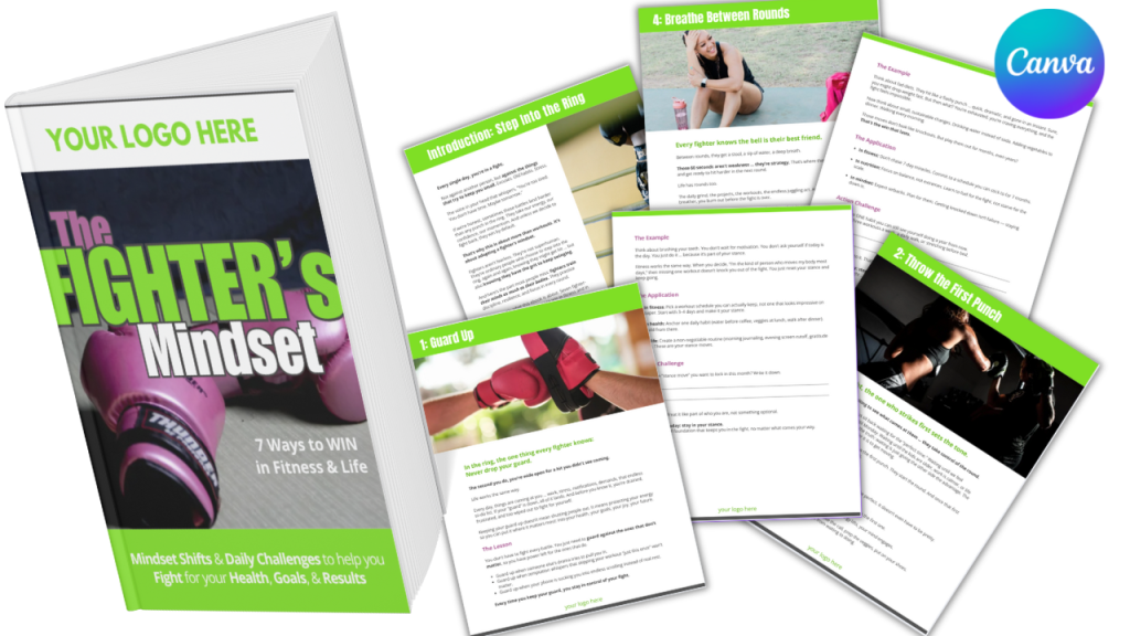 white label workouts:  Fighter's Mindset- FREEBIE download!