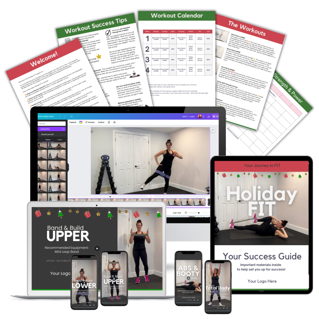 white label workout program: Holiday Fit