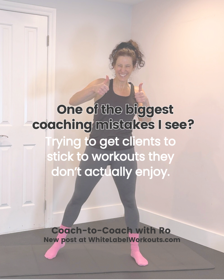 Read more about the article Coach-to-Coach with Ro: Helping Clients Find Workouts They’ll Actually WANT to Stick With