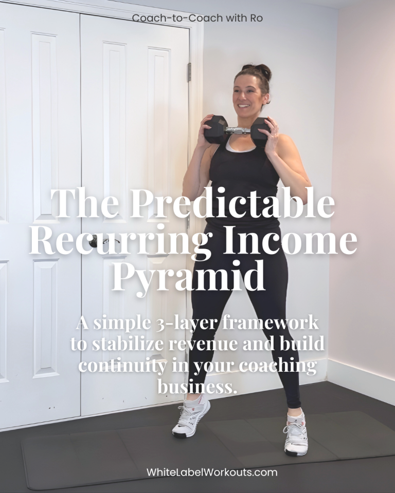 The Predictable Recurring Income Pyramid For Coaches