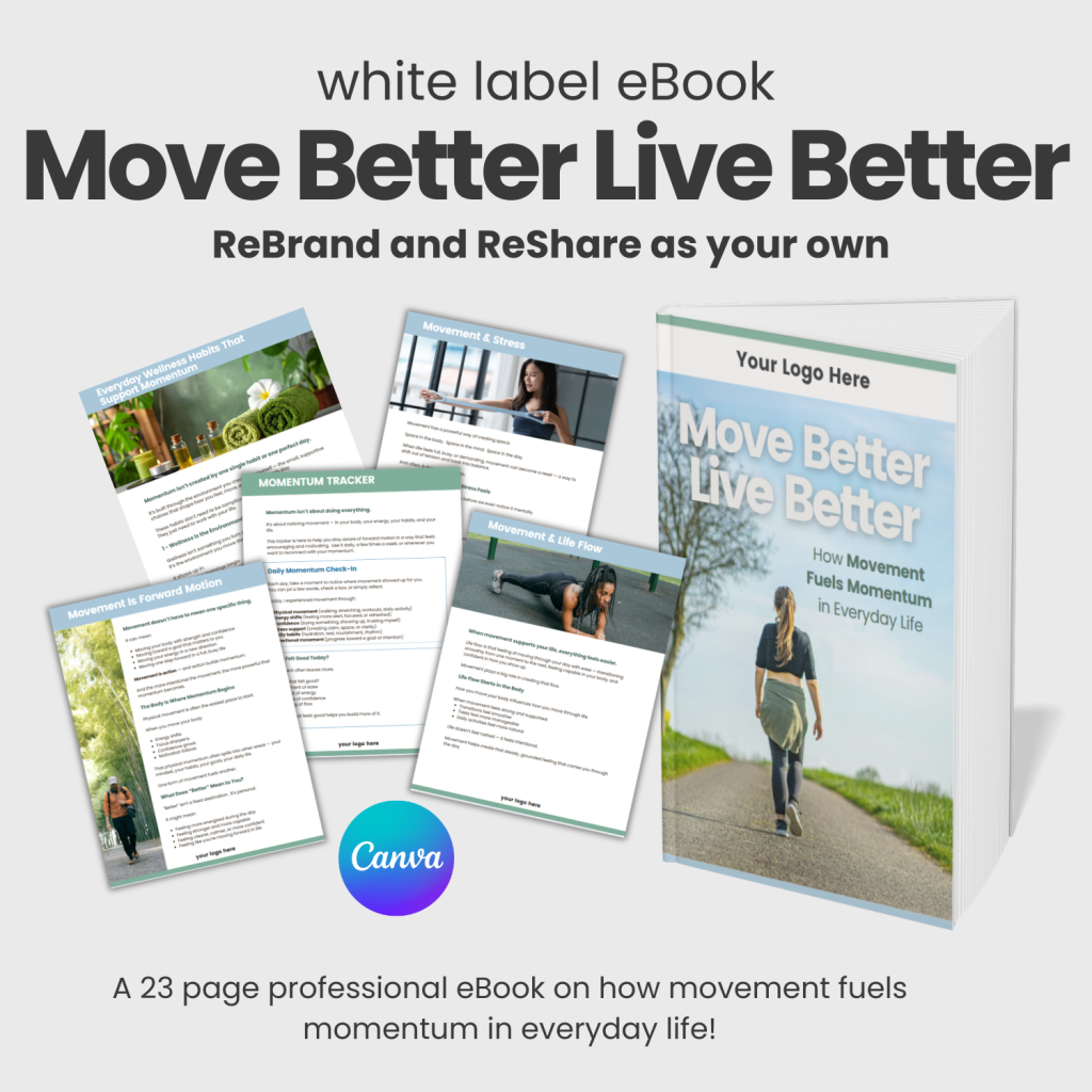 White label wellness ebook: The Move Better Live Better Guide