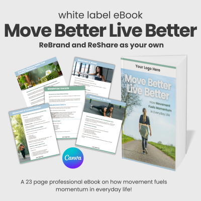 Move Better Live Better – White Label eBook