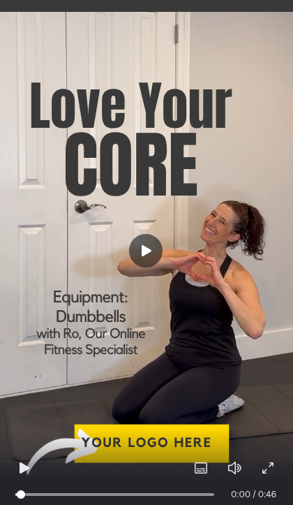 Love your CORE:  White Label Workout of the Week [FREE Coach Resource]