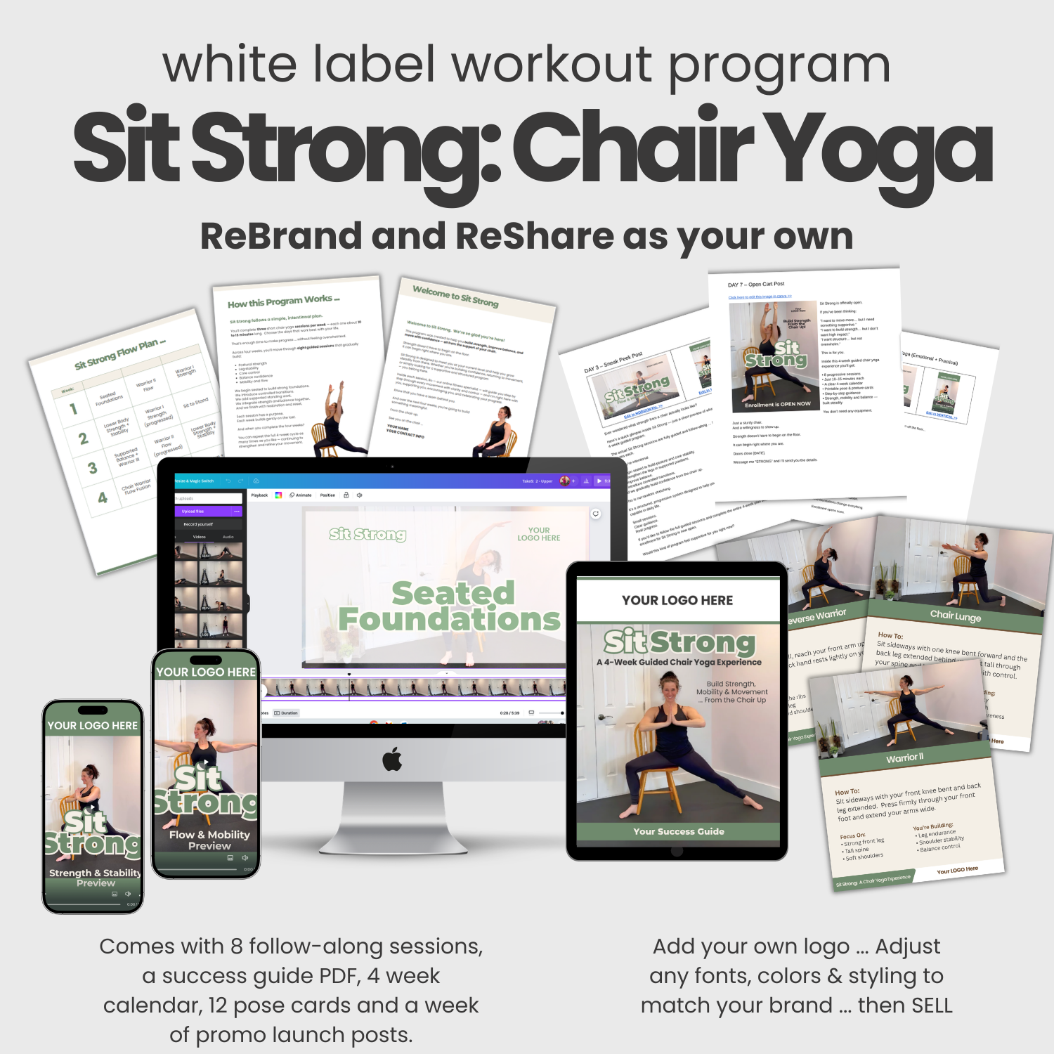 Sit Strong: White Label Chair Yoga Program - Image 2
